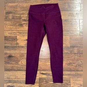 Fabletics PowerHold Leggings - Burgundy